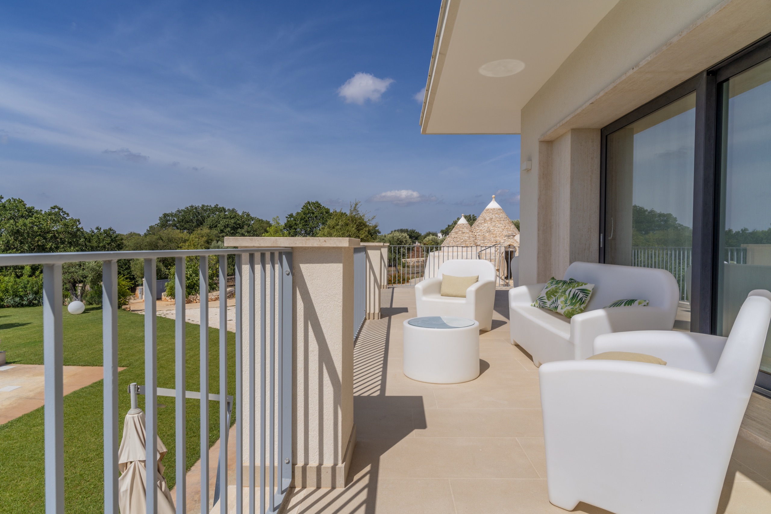 Vista camera e zona giorno